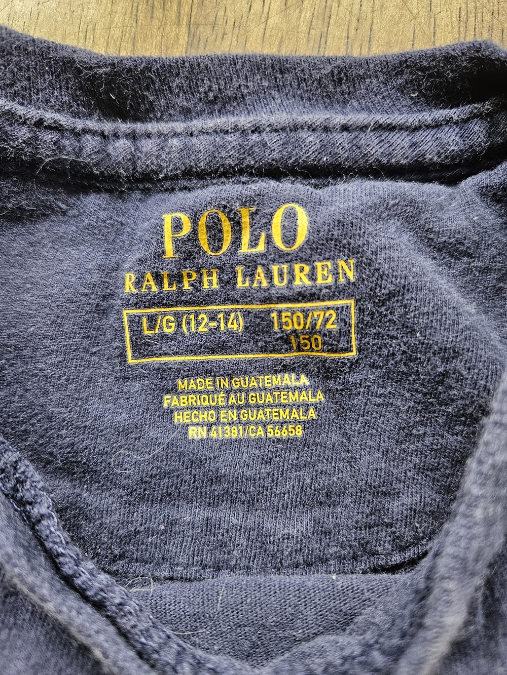 Ralph Lauren Polo Bear Navy Kids Tshirt - Picture 4 of 5